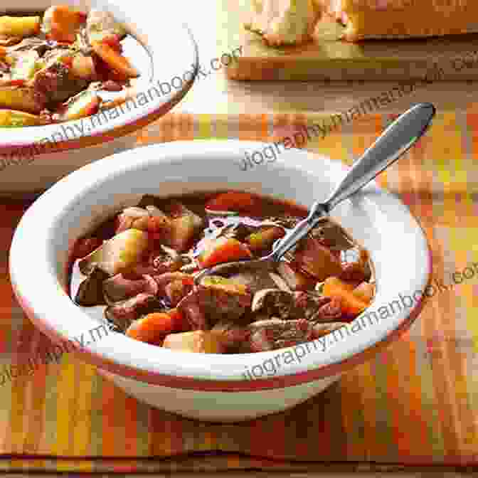 A Bowl Of Chunky Beef And Vegetable Soup. Soup S On (The Vermont Homesteader Recipes)
