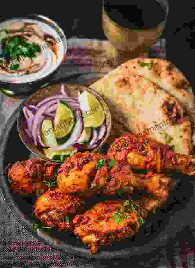 A Colorful Plate Of Chana Masala With Tandoori Chicken And Naan Bread Gordon Ramsay S Healthy Lean Fit: Mouthwatering Recipes To Fuel You For Life