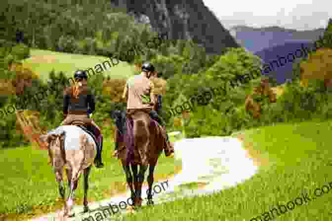 A Couple Horseback Riding Through The Meadows At Baraweez Kiru Taye Baraweez Kiru Taye