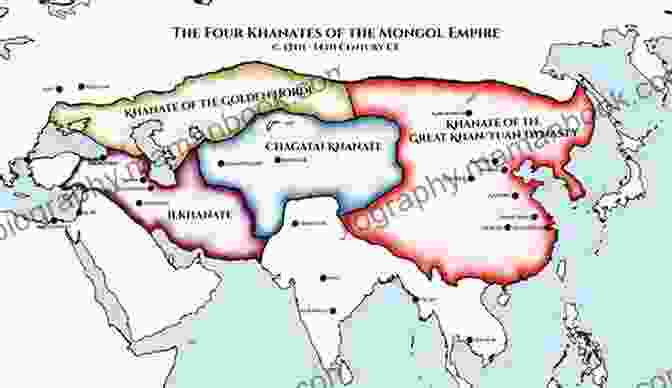 A Map Of The Mongol Empire At Its Peak, Illustrating The Vast Territories Conquered Under Genghis Khan Khan: Empire Of Silver: A Novel Of The Khan Empire (Conqueror 4)