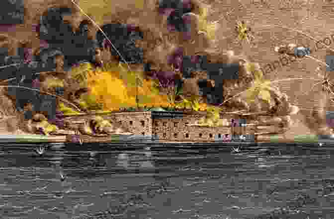 A Painting Of The Battle Of Fort Sumter. The Civil War: A Captivating Guide To The American Civil War And Its Impact On The History Of The United States (Captivating History)