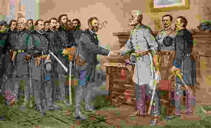 A Painting Of The Surrender At Appomattox Court House. The Civil War: A Captivating Guide To The American Civil War And Its Impact On The History Of The United States (Captivating History)