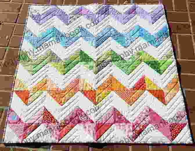 A Quilt With A Chevron Pattern Red White Quilts II: 14 Quilts With Everlasting Appeal