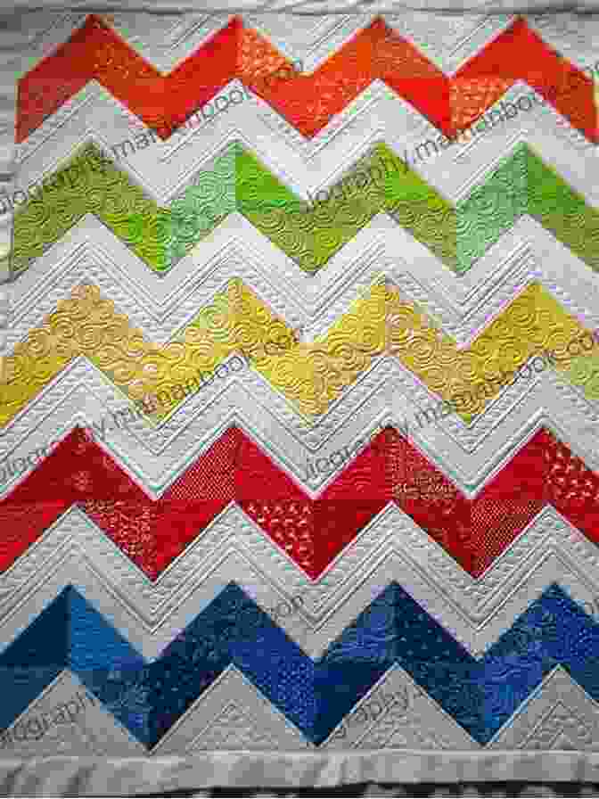 A Quilt With A Chevron Pattern Red White Quilts II: 14 Quilts With Everlasting Appeal