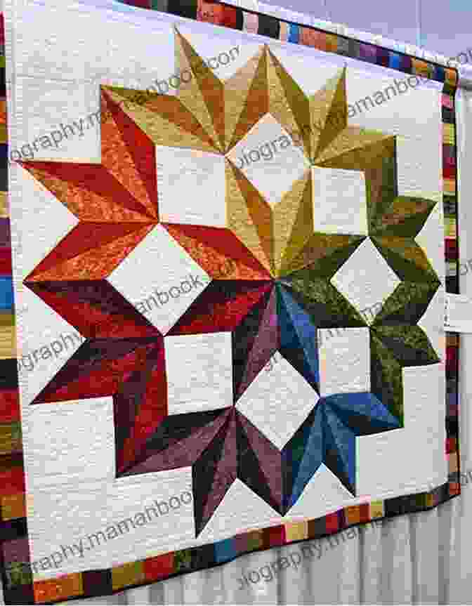 A Quilt With A Star Pattern On A Blue Background Red White Quilts II: 14 Quilts With Everlasting Appeal