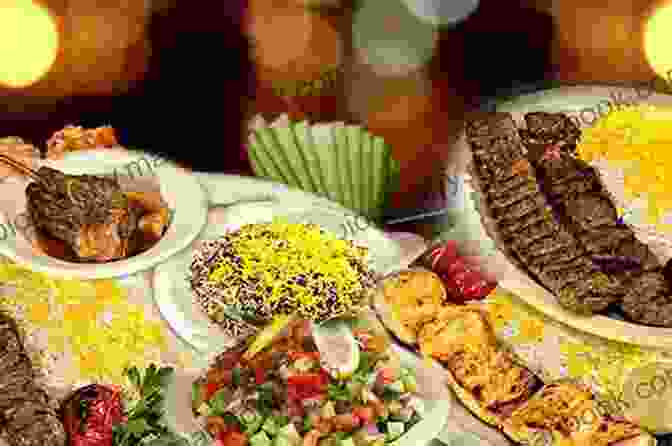 A Table Laden With A Variety Of Persian Dishes, Including Kebabs, Rice, Stews, And Desserts The Iranian Feast Dave Matthes