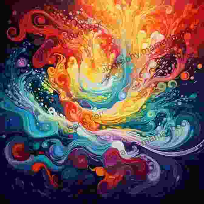 A Vibrant Canvas Of Swirling Colors, Reminiscent Of The Swirling Melodies Of A Symphony, With A Couple Embracing In The Center, Their Bodies Radiating A Warm Glow The Symphony Of You: A Love Story