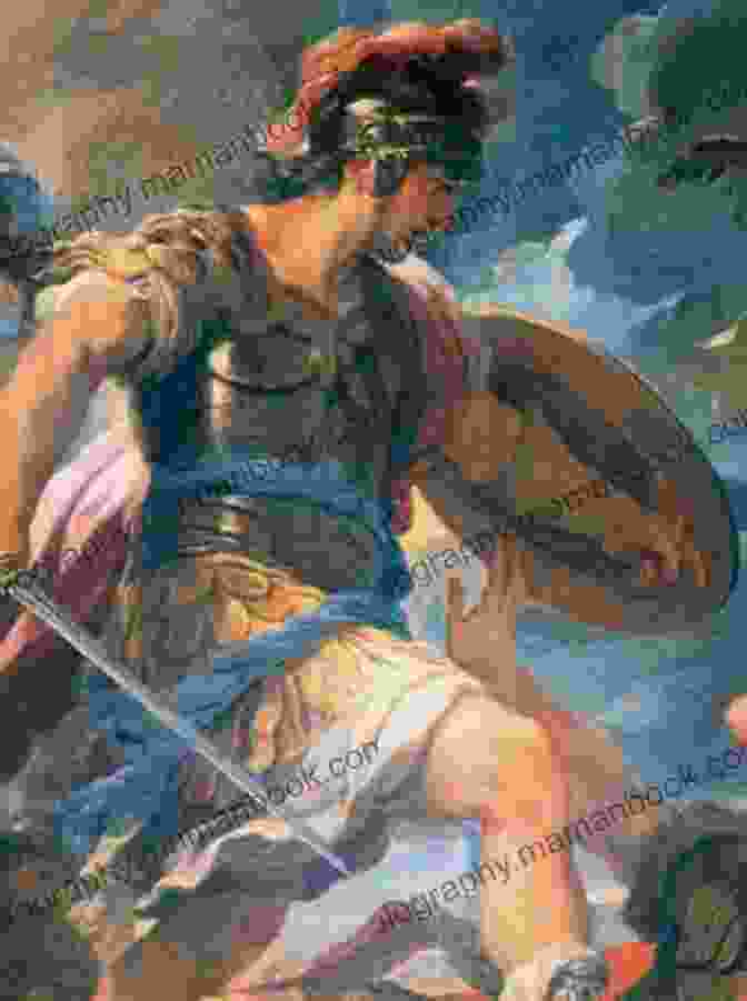 Aeneas, The Trojan Hero And Ancestor Of The Romans, Is Depicted Standing Tall And Resolute, His Sword Drawn And His Gaze Fixed On The Horizon, Embodying The Courage, Determination, And Lineage Of The Roman People. Roman Mythology: A Captivating Guide To Roman Gods Goddesses And Mythological Creatures (Classical Mythology)