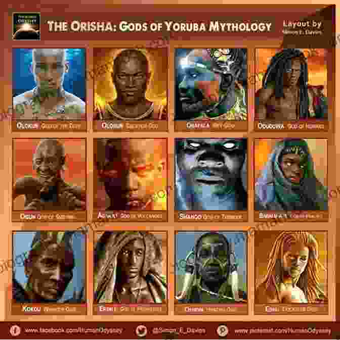 An Illustration Depicting Various African Gods And Mythological Creatures African Myths And Egyptian Gods: A Captivating Guide To African Mythology And Gods Of Ancient Egypt