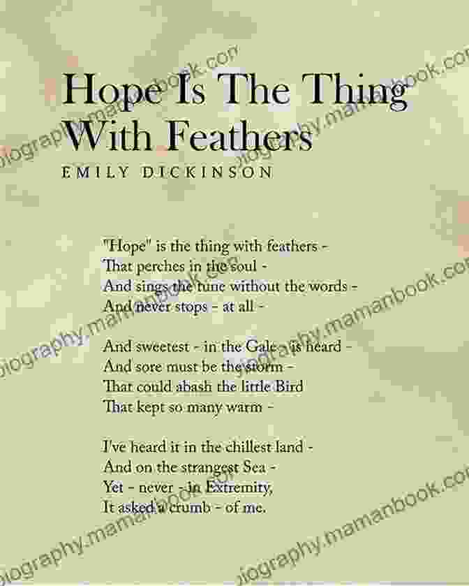 Image Of 'Hope' Poem By Emily Dickinson Ten Poems For Difficult Times