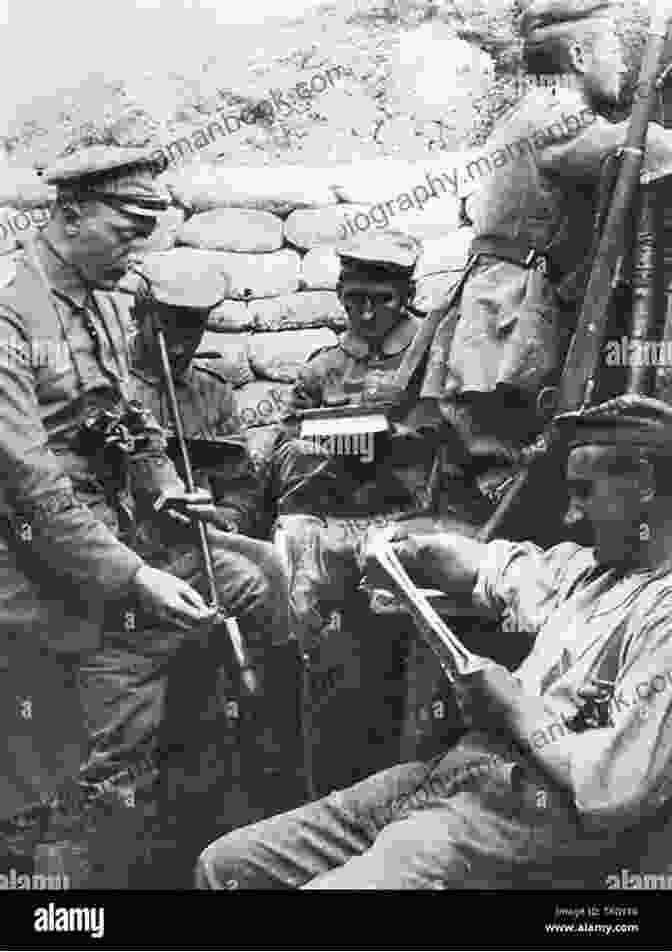 Soldiers Reading Poetry In A Trench During World War I Poetry Of The First World War (Macmillan Collector S Library 141)
